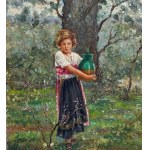 ANONIMO, Portrait of a girl in the countryside