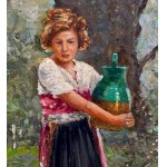 ANONIMO, Portrait of a girl in the countryside