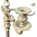 Pair of silver-plated candlesticks