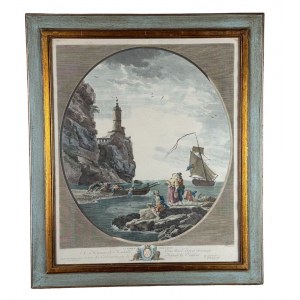 ANONIMO, Seascape with Figures and Architecture