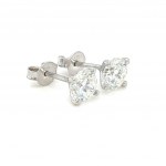 EARRINGS IN WHITE GOLD 1.08 GR WITH DIAMONDS - ER40104