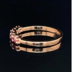 RING IN ROSE GOLD 2.28 GR WITH FANCY PINK DIAMONDS - RNG40108