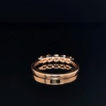 RING IN ROSE GOLD 2.28 GR WITH FANCY PINK DIAMONDS - RNG40108