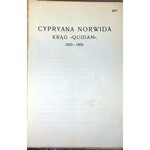 NORWID - PISMA ZEBRANE Wyd. Zenon Przesmycki. T.A cz.1-2, C, E.F [wol.1-5, komplet]