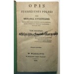 ŚWIĘCKI - OPIS STAROŻYTNEY POLSKI T. 1 -2 (komplet) wyd.1828