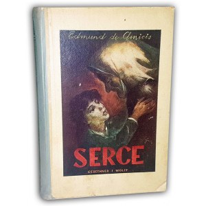 AMICIS- SERCE wyd. 1946  okładka SZANCER