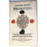 FARMAKOPEA AUSTRIACKA - ÖSTERREICHISCHE PROVINZIAL-PHARMAKOPEE (PROVINCIAL-PHARMAKOPEE) Wien 1778 polonica