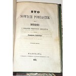 JACHOWICZ- STO NOWYCH POWIASTEK DLA DZIECI z dodaniem wierszyków moralnych oraz PISMA RÓŻNE wierszem 1853r.