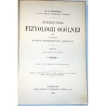 ROSENTHAL- PODRĘCZNIK FIZYOLOGII OGÓLNEJ : WSTĘP DO NAUK PRZYRODNICZYCH I MEDYCYNY wyd. 1903