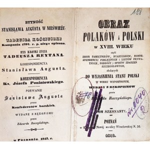 OBRAZ POLAKÓW I POLSKI W XVIIIw. wyd. 1843