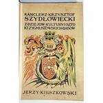 KIESZKOWSKI – KANCLERZ KRZYSZTOF SZYDŁOWIECKI z dziejów kultury i sztuki Zygmuntowskich czasów. 160 figur w tekście, 56 tabllic pojedynczych, 5 tablic podwójnych, 2 tablice potrójne, 4 tablice czterobarwne i 1 tablica genealog.