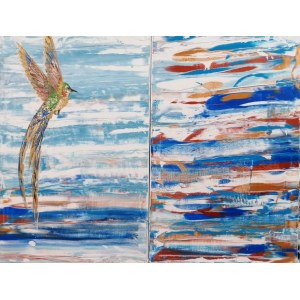 Mariola Swigulska, Flight to the skies-diptych, 2022