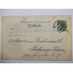 Gliwice, Gleiwitz, litografia, vorlaufer, 1896