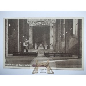 Zabrze, wnętrze kościoła, ok. 1920