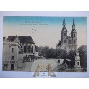 Brzeg, Brieg, plac Zamkowy, 1916
