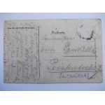 Leśnica k. Strzelce Opolskie, plac Markusa, dziecko, kolaż, ok. 1910