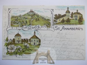 Hora svaté Anny, litografie, 1902