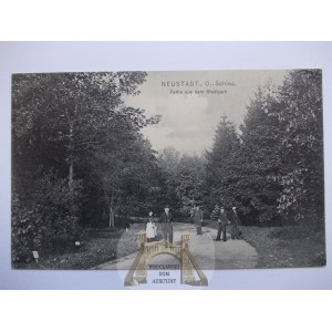 Prudnik,Neustadt, park, mieszkańcy, ok. 1910