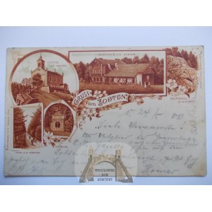 Sobótka, Zobten, Ślęża, lithographie, 1900