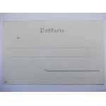 Wałbrzych, Waldenburg, litografia, panorama, ok. 1900