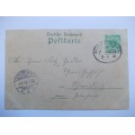 Jedlina Zdrój, Bad Charlottenbrunn, litografia, 1898