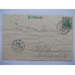 Legnica, Liegnitz, litografia, tłoczona ramka,1902