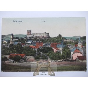 Bolków, Bolkenhain, panorama, zamek, ok. 1914