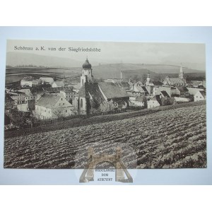 Świerzawa, Schonau, panorama, ok. 1912