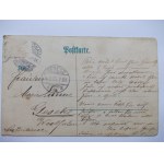 Świerzawa, Schonau, litografia, dworzec, 1905