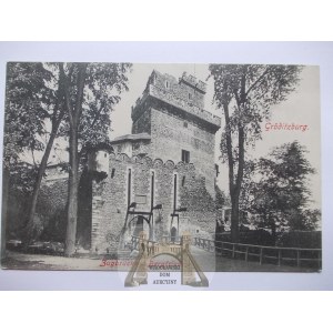 Grodziec, castle, ca. 1909