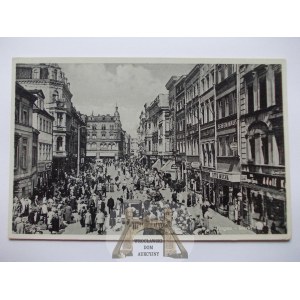 Głogów, Glogau, Place du marché le jour du marché, 1941