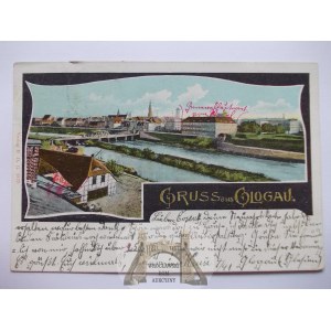 Głogów, Glogau, Odra, gruss, 1906