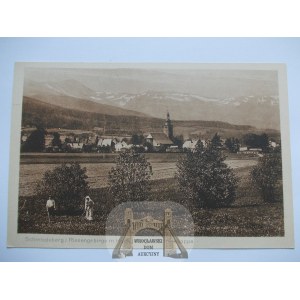 Kowary, Schmiedeberg, panorama, ok. 1920