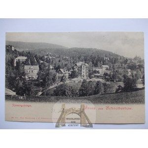 Szklarska Poręba, Schreiberhau, panorama, wille, ok. 1900