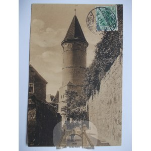 Lwówek Śląski, Lowenberg, baszta bramy lubańskiej, 1912