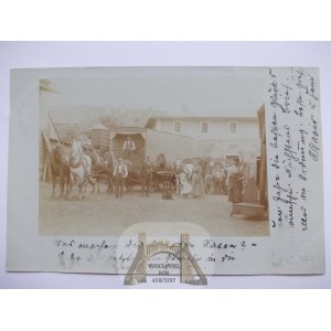 Mirsk, Friedeberg, firma spedycyjna R. David, prywatna kartka, 1902
