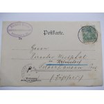 Mirsk, Friedeberg, firma spedycyjna R. David, prywatna kartka, 1902