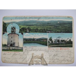 Grudza k. Mirsk, wieża widokowa, gospoda, 1904