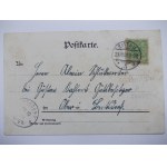 Porajów k. Zgorzelec, gospoda, litografia, ok.1899