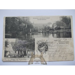Sulików, Schonberg, gospoda, przystań gondoli, 1901