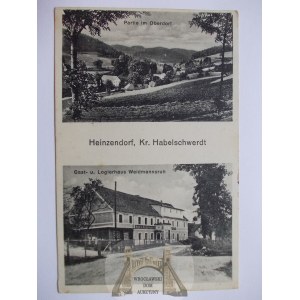 Skrzynka k. Bystrzyca Kłodzka, gospoda, panorama, 1939