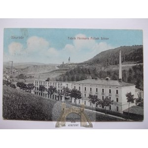 Nowa Ruda, Neurode, fabryka jedwabiu Pollacka, 1912