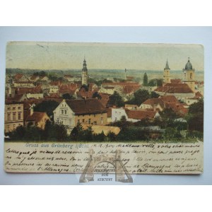 Zielona Góra, Grunberg, panorama, 1900