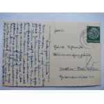 Cigacice,Odereck k. Zielona Góra, Sulechów, most, barka, złożony komin, 1943