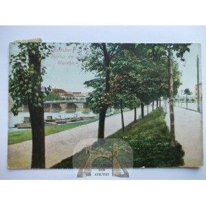 Gorzów Wielkopolski, Landsberg, promenada nad Wartą, 1918