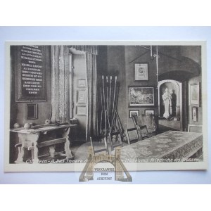 Kostrzyn, Custrin, wnętrze muzeum, ok. 1920