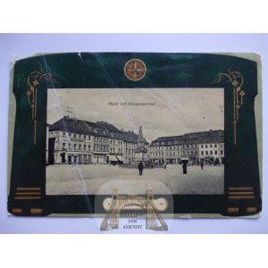 Kostrzyn, Custrin, Rynek, secesyjna ramka, 1910
