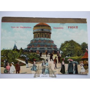 Poznań, wystawa, Wieża Górnośląska, kolaż 1911, przedruk