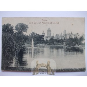 Poznan, Schiller park, castle 1914
