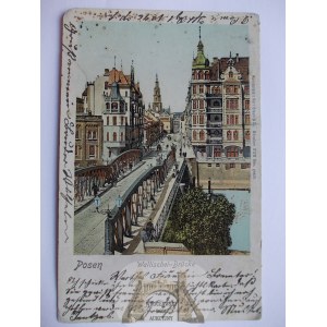 Poznań, most Chwaliszewski, świecące okienka 1903